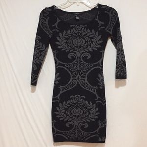 Forever 21 Black Grey Sweater Dress